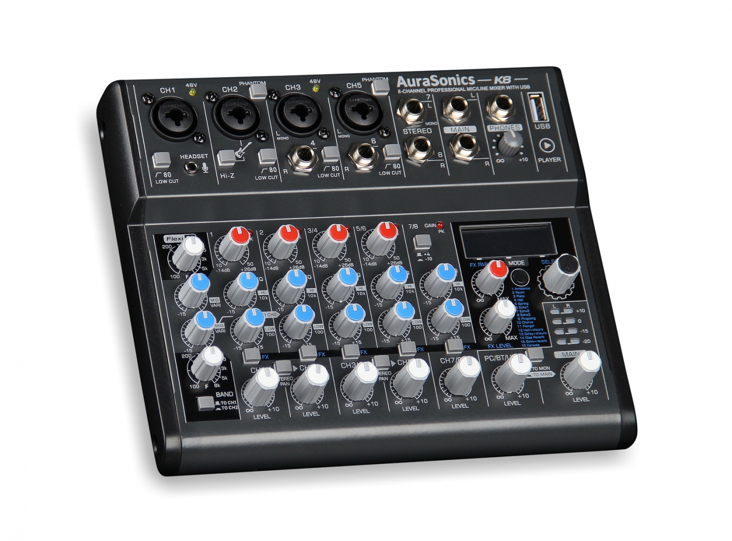 AuraSonics K8 компактный микшерный пульт в Липецке