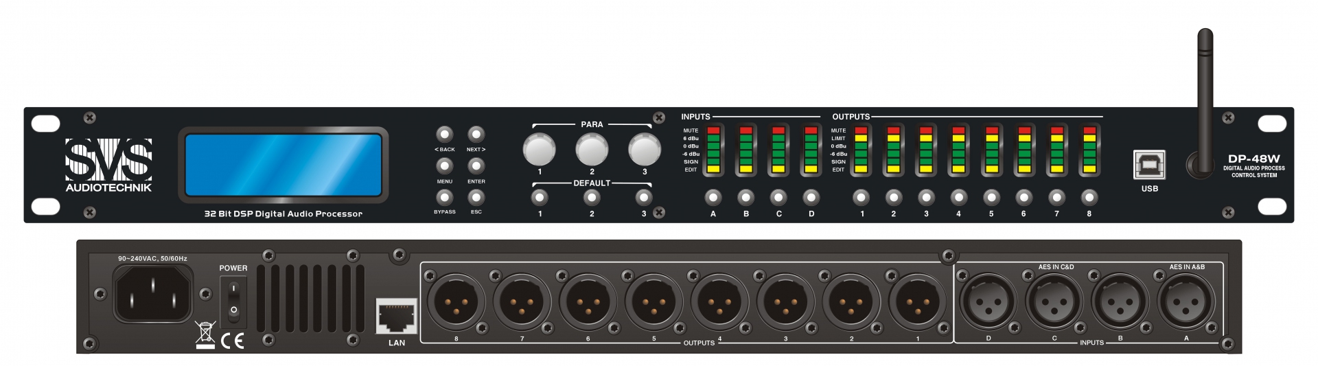 SVS Audiotechnik DP-48W Цифровой процессор: 4 входа 8 выходов в Липецке