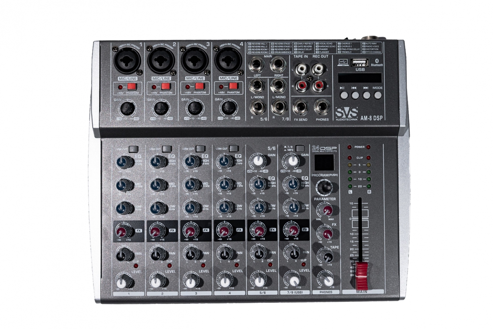 SVS Audiotechnik mixers AM-8 DSP Микшерный пульт аналоговый, 8-канальный в Липецке